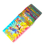 VALUABLEPLUS 55Pcs Rainbow Pokémon Card, Rainbow Foil Card Assorted TCG Deck Box - V Series Cards Vmax GX Rare Rainbow Cards and Common-Rare
