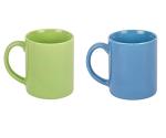 Anwaliya Galileo Series Ceramic Coffee Mugs - 2 Pieces, Round Multi Colour, 250 ML (Random Colour)