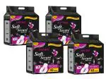 SOFT & SECURE Maxi Care Cotton Cover Wings Upto 24 hrs Protection | Advanced Gel Technology | XXL 40 Pads (Pack of 4)