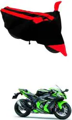RONISH Two Wheeler Cover for Kawasaki (Ninja ZX 10R, Black, Red)