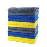 MAXOSHINE 350 GSM Microfibre Cloth for Car Detailing and Polishing-Highly Absorbent and Soft Car Cleaning Cloth (Multicolor-Pack of 8, 40 x 60 cm)