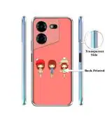 Casotec Cute Girls Design Printed Silicon Soft TPU Back Case Cover for Tecno Pova 5 4G / Pova 5 Pro 5G / Pova 5 Pro 5G