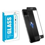 Tempered Glass Screen Protector for iPhone 7 Plus / 8 Plus Edge to Edge Coverage (Black Color)