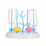 Safe-o-kid Bottle Drying Rack, Plastic Trees, Dustproof, Easy Sterilizer For Baby, White Pack of 1