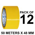 VCR Yellow Color Tape - 50 Meters in Length - 48mm / 2