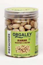ORGALEY Premium Iranian Roasted & Salted Pistachios With Air Tight Jar (250 Gm)