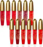 Pinkline Multicolor Multi Shades Cream Lipsticks Matte Finish Long Lasting Lipstick, 96 Ml (Set Of 12)