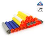 KIWI KOOL Toy Bullet Foam Dart Bullets for Nurf N Strike Elite Guns (Pack of 50, Multicolor)