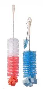 Mast Long Handle Cleaning Brush for Jars, Bottles, Thermos, Flask - Size: Big & Small (Pack of 2)