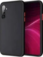 TRIFTY Black Plastic, Thermoplastic Polyurethane Smoke Translucent Shock Proof Matte Hard Back Case Cover for Realme XT|MOBILE COVER|COVER|BACK COVER|MOBILE CASE|FLIP COVER