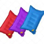 Duckback Polyster Dual Color Air Travel Pillow Pack of 2(Red,Purple,Blue)