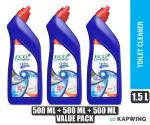 Eco Hygiene+ Toilet Cleaner Gel Extra Strong Extra Clean Toilet Cleaner - 500 ml - Pack of 3