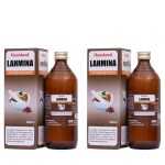 Hamdard Lahmina Syrup | 500 ml | Provides Strength and Energy | Helps Manage Weakness, Tiredness and Laziness | All-natural | Herbal Remedy | Unani Formulation | Pack of 2