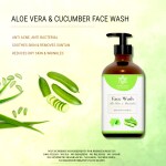 NATUUR - Aloe Vera Cucumber Refreshing and Hydrating Face Wash - 300ml | Gentle and Nourishing Cleanser for Normal Skin | Leaves Skin Feeling Fresh and Revitalized I SLS and Parabens free
