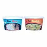DRYFII - Ready to Eat Dal khichdi (75 g) and Dal Rice (100 g) Pack of 2, (150g) Healthy Food, No Preservatives, Rehydrated Wt. 650 gm