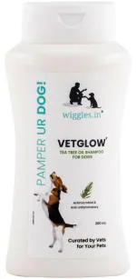 Vetglow Dog Bath Shampoo Puppy, 200ml - Tea Tree Oil Ticks Fleas Remover - Itchy Skin Pet Shampoo
