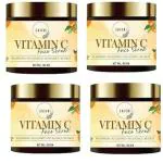 SAJERI Tan Removal Brightening Face Scrub Vitamin C Gentle Exfoliation Smooth and Clear Complexation 100% Natural Extracts Suitable for All Skin Types (100 GM Pack of 4)