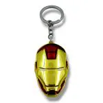 SAMVARDHAN Avenger Super Hero Limited Edition Trendy Metal key chain key ring for Bike Car Home Keychain (Iron Man face golden)
