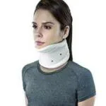 SHASHICO Adjustable Cervical Hard Coller with Chin Support Grey - M