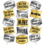Party Propz Happy Anniversary Photo Booth Props Set (Set Of 18)