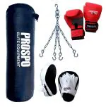 Prospo Boxing Set, Boxing Kit, Boxing Set for Kids, Boxing Set for Men, Boxing Kit for Men, Boxing Set for Youth, Slam-Bang Combo, Filled Punching Bag Combo