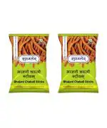 Athavale's Bhajni Chakli Sticks | Healthy multi grain masala sticks | snacks for Upwas | Tea time snacks | 2 Packs of 200 g