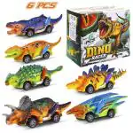 PATPAT Kids Dinosaur Toys Pull Back Cars,6PCS Dinosaur Toys for 2 3 4 5 Year Old Boys Girls,Boy Toys for 35 Years Old,Dinosaur Car Toy Set,Kids Christmas Birthday Gifts (Multicolor) Yellow