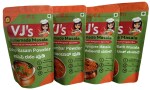 VJS HOMEMADE MASALA - Udupi Sambar Masala Powder + Udupi Rasam Masala Powder + Puliyogare Masala Powder + Bisi Bele Bath Masala Powder | 800 grams (Pack of 4, Each 200gm), Zip Lock Pack
