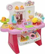 RK HUB Supermarket Shop, Mini Market Play Toy Set With Light And Sound Effect For Kids