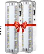 Pick Ur Needs Emergency Rechargeable Dual Mode LED Tube+ 20 SMD Floor Lantern Lamp Light With 7 hrs Flood Lamp Emergency Light (Tube White)