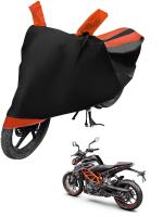 Auto Hub Bike Cover for KTM Duke 250 , Dustproof UV Protection water resistant Custom Fit Cover-(Black-Orange )