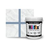 Hiifix Epoxy Grout for Tiles Gap Filling and Waterproofing for Home Use, Tile Grout and Sealant for Tiles Spectra-Blue 1kg