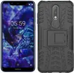 CarryWrap Back Cover for Nokia 5.1 Plus (Black, Dual Protection)