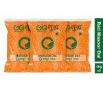 Goshudh Red Masoor Dal 3 kg (1Kg X 3 Pack)