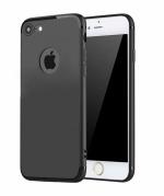 TRIFTY Apple iPhone 5, 5C, 5S, SE Black Rubber Soft Silicone with Anti Dust Plug Shockproof Slim Back Case Cover