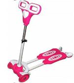 Mt Hub Pink Metal Four-wheel Zip Flick Style Double-board Scooter For 3 years Old
