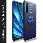 KWINE CASE Realme Narzo 10, Realme 5I Blue Rubber Back Cover