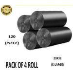 Bruzzline Black XL Garbage Bag 30 ltr - 120 Pcs