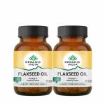 Organic India Flaxseed Oil 60 Cap Pack of 2