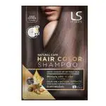 SHIVAMAX Lesasha Natural Care Hair Color Shampoo with Squid Ink and Natural Extract Lasts Upto 75 Washes 30 Ml (Squid Ink From Korea) (Deep Brown)