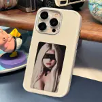 SUNNY FASHION Smart Magic iPhone Cover E Ink Technology Case iPhone 14 Pro Max - White