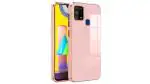 Rakulo Samsung Galaxy M31 Electroplated Chrome 6D Back Case Cover |Camera Protection|Shock Proof|Slim Fit (Pink)