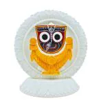 Jagannath World Lord Shree Jagannath Single Idol(Patitapaban) (Pack of 1, White)