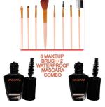 LADYEYE Professional Makeup Brushes Combo with Waterproof Mascara: Eyes on Point