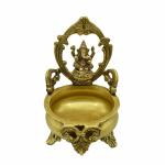 pujaNpujari Ganesh Design Urli Bowl Decorative Bowl Floating Flowers and Candles Big Size for Home Decor and Living Room