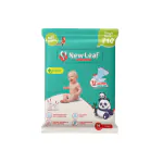 NL NEW LEAF Ultra Dry Comfort Baby Diaper Medium Size Pant (1 Diaper) with Double Leak Guard Protection Cuffs, Breathable Cotton & Elastic for 360 Comfort Fit, Up to 12 Hrs. Protection