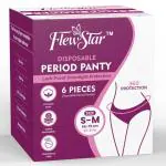 FLEWSTAR Period Panties with Full Coverage-Period Panties-Leak-Proof Panties-Leak-Free Period Panties-Ultra-Thin Period Panties-Period Panties for Sports-Period Panties for Girls-Quick-Dry Period Panties-Size= S-M (56-79 CM) (22-31 IN)