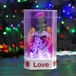 Awesome Craft Cutie Dil Couple With Multicolor changing Light Effect Glass Love Romantic couple Idol For Home Decor | Girlfriend Gift