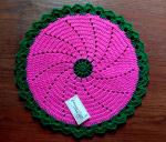 ANANYO SRIJON, The Joy of Creations Handmade 12 Inch Chakra Pattern Thalposh/Table Mat