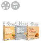 ORGASURE Orange Peel, Multani mitti and Ubtan powder 200g x 3 pack | Organic Hair care Combo Pack | Total 600 gm